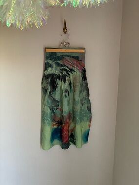 Anthropologie Lapis Mermaid Teal Multicolor Skirt Dress One Size